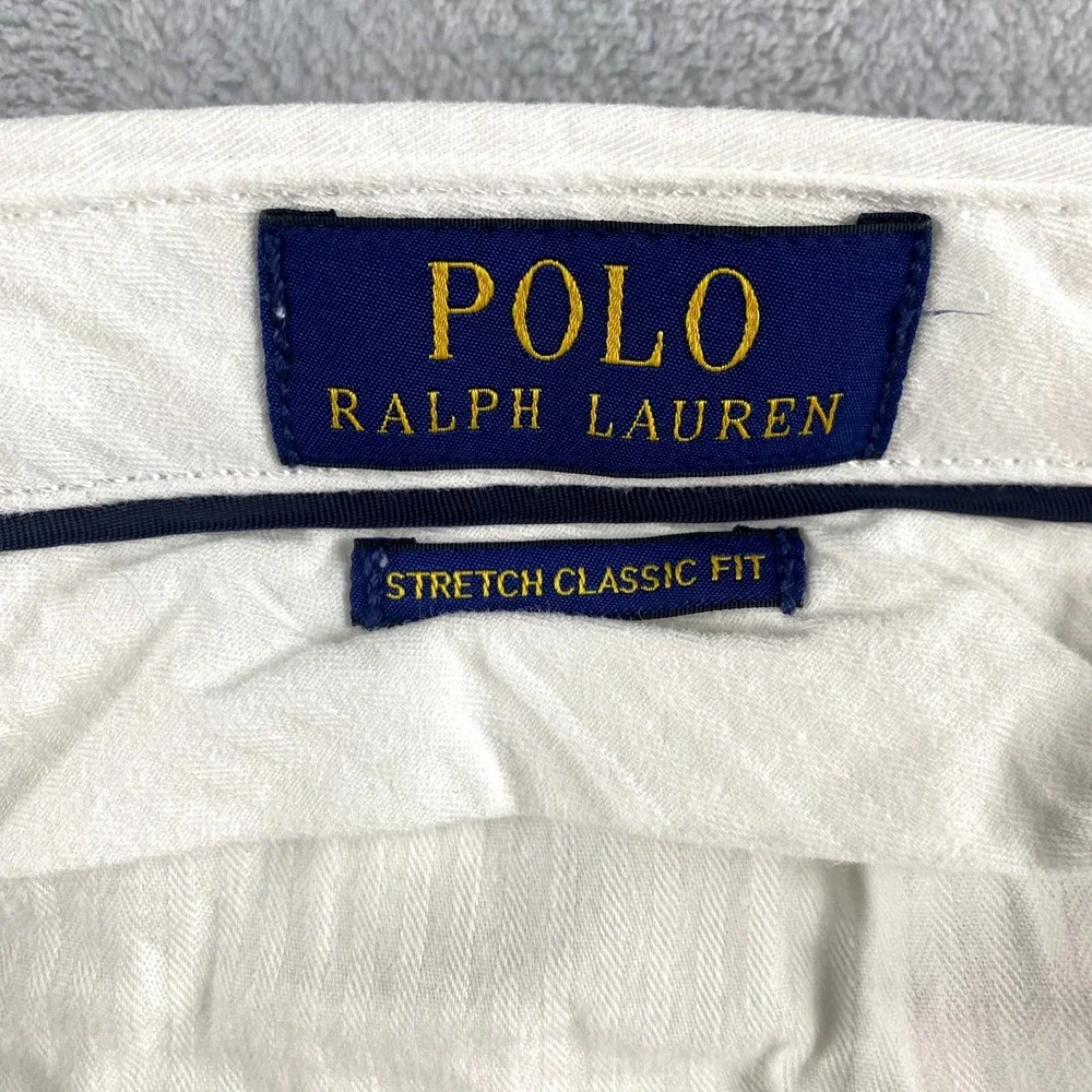 Polo Ralph Lauren Shorts Mens 29 White Geometric All Over Pony Embroidered Golf